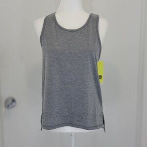Women's Laser Cut Tank Top All in Motion Gray Color